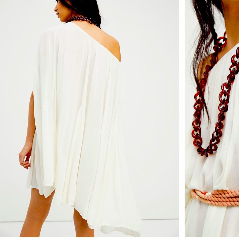 FREE PEOPLE CONVERTIBLE COLLECTION CELESTE CONVERTIBLE TUNIC IN CREAM